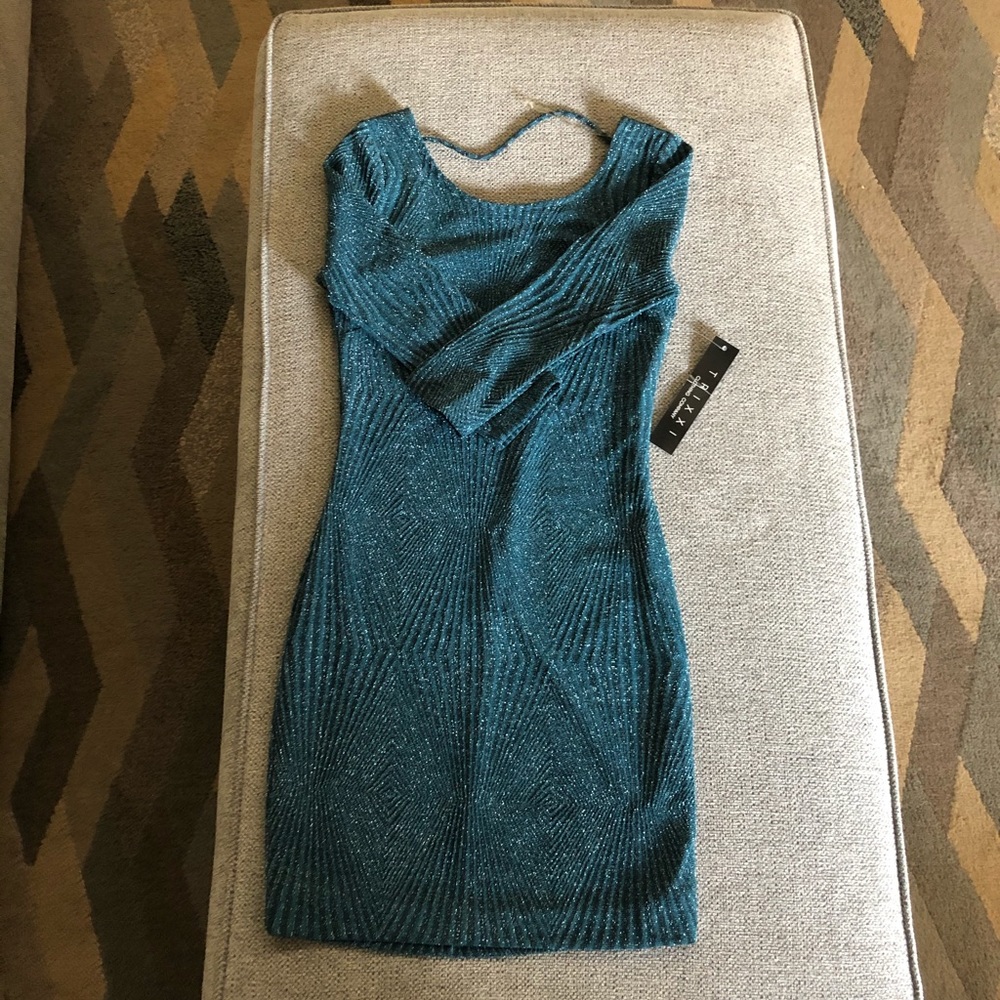 Sparkly green dress